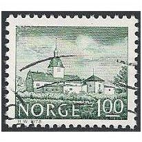 Mi 766 y: 1 Kr. blackish blue-green Definitive Stamp: Austrat Manor House.