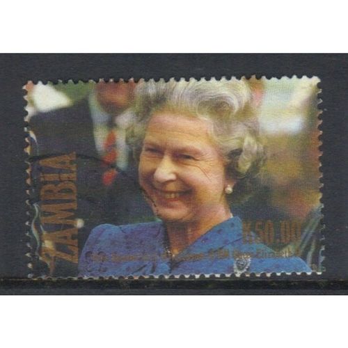 ZAMBIA 1992 40th ANNIV QEII ACCESSION 50K USED