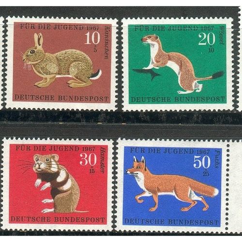 Germany 1966 - SG1434-37 - Child Welfare "Wildlife" (unused)