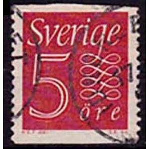 Sverige Sweden 1957 Numerals 5 ore Used Stamp