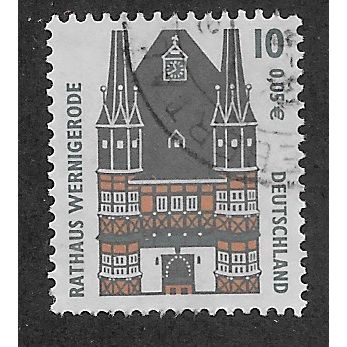 GER 2000 10pf ( €0.05) 'TOURIST SIGHTS' FINE USED (EBID61-497)