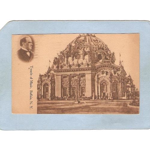New York Buffalo Temple Of Music Where Pres McKinley Was Shot Sept 6th 190~2579