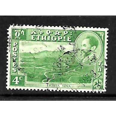 ETHIOPIA 1947 VIEWS 4c GREEN DEBRA SINA SG368 FINE USED