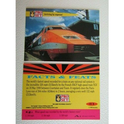 Pro Set 1992 Guinness Book of Records Trade Cards Card Variants (eb2)