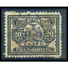 Used Revenue 20c N.Y. Stock Transfer Fine WA2793