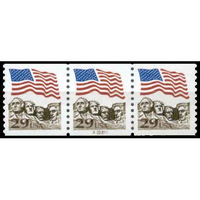 2523A 29c U.S. Flag Very Fine MNH PNC A22211/3 W1450