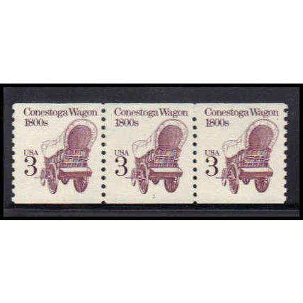 2252 3c Conestoga Wagon Fine MNH Dry Gum PNC 1/3 PA2746