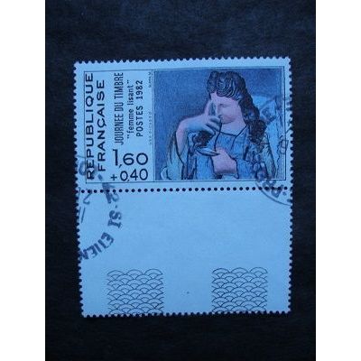 France 1982 - Pablo Picasso "Woman Reading" - USED