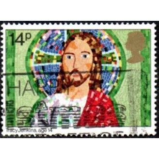 1981 Christmas, Children's Pictures, 14p Value. Jesus Christ. Fine Used
