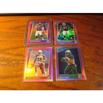 2021, Donruss Optic/Chronicles, 4-Cards, Pink Prizms, RR, COLLINS/MOORE, ++