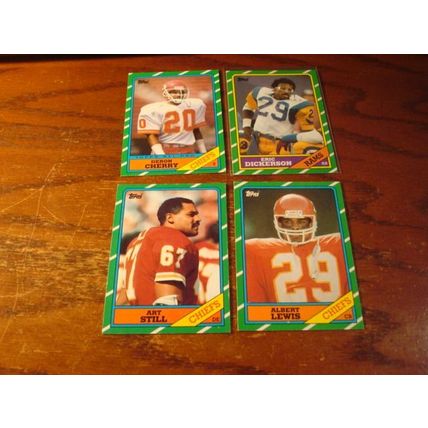 1986 Topps, 14-Cards, ELLARD/DICKERSON, +++
