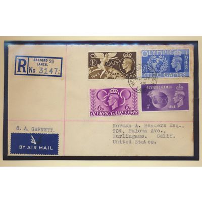 Great Britain Stamps Scott #271 To 274, Used, On Piece