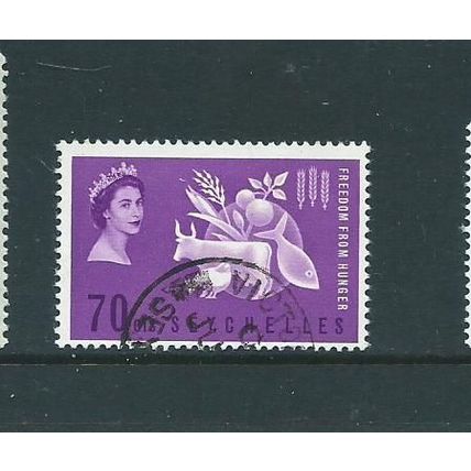 seychelles stamps vfu ffh sg 213 sg 213 freedom from hunger 1963