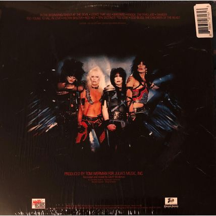 MOTLEY CRUE Shout At The Devil MINT BLACK & CLEAR W/HYPE STICKER LTD ED 1250