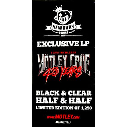 MOTLEY CRUE Shout At The Devil MINT BLACK & CLEAR W/HYPE STICKER LTD ED 1250