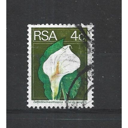 SouthAfrica.SG351 4c Arum Lily.Paper Unchecked.Fine Used.Sep25j