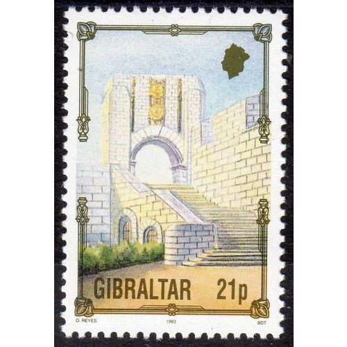 GIBRALTAR 1993 Sg701 21p War Memorial fresh unmounted mint MNH (G157)