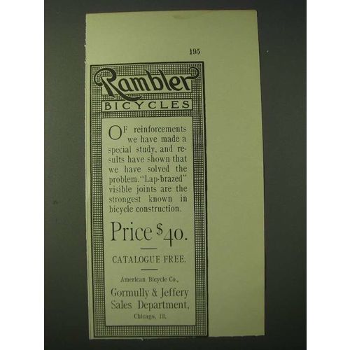 1900 Rambler Bicycles Ad