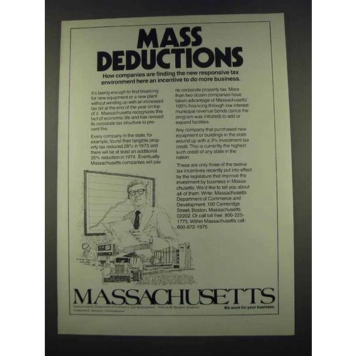 1974 Massachusetts Department of Commerce Ad