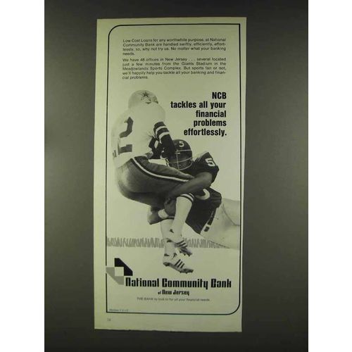 1977 NCB National Community Bank of New Jersey Ad