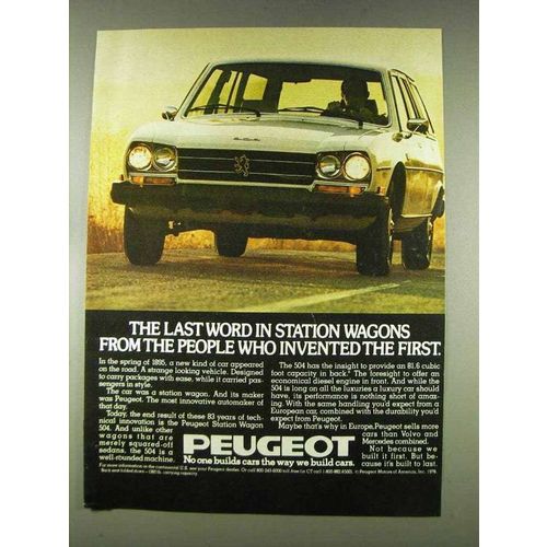 1978 Peugeot 504 Station Wagon Ad - The Last Word