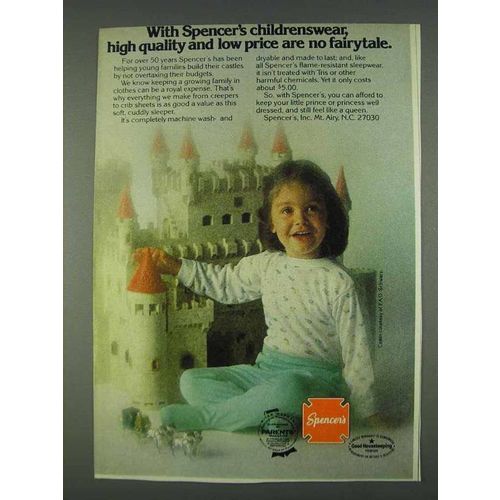 1978 Spencer's Childrenswear Ad - No Fairytale