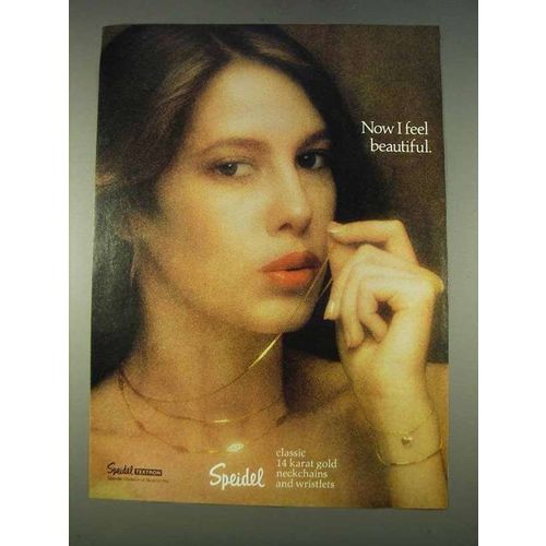 1978 Speidel 14 Karat Gold Neckchains and Wristlets Ad