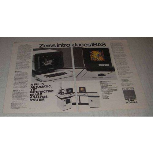 1982 Zeiss IBAS Image Analysis System Ad
