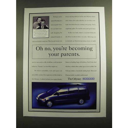 1997 Honda Odyssey Ad - Oh No, Becoming Your Parents