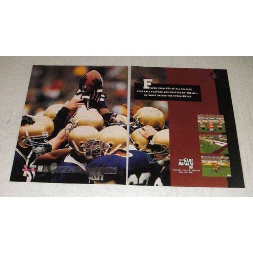 1997 Sony Playstation NCAA Game Breaker 98 Game Ad