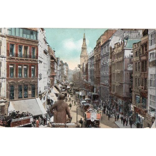Colour Postcard Cheapside London