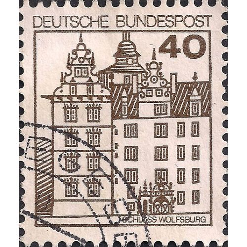 GERMANY, Schloss Wolfsburg, 1980 brown, 40 Pf