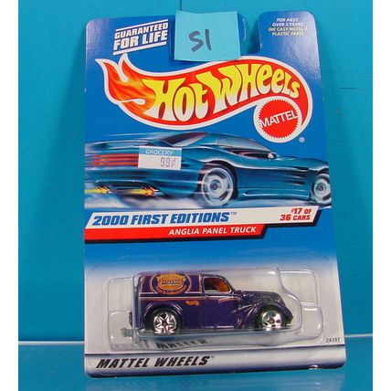 51 HOT WHEELS 2000 FIRST EDITIONS 077 JOHNATHAN'S ANGLIA PANEL TRUCK #17/36