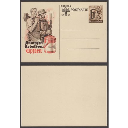 Germany 1941 Winterhilfswerk Postcard . MNH