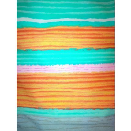 XHILARATION Women's Jrs Swimsuit String Bikini Bottom, Multi Striped, Size M NEW
