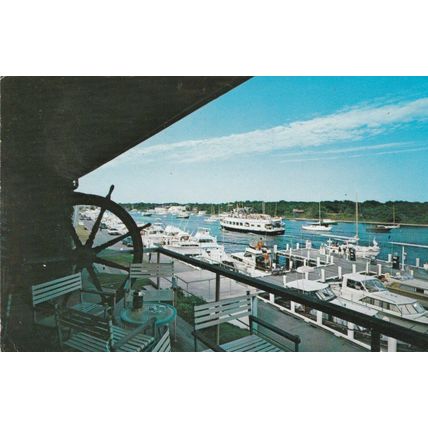 Falmouth Harbour Cape Cod United States Postcard posted 1980 VGC