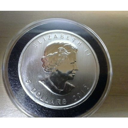 2012 Canada Silver 1 Oz Maple Leaf