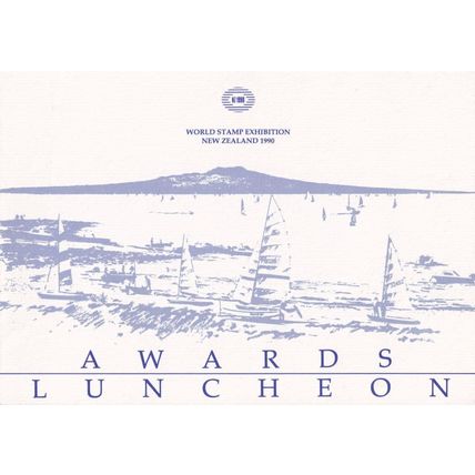 1990 New Zealand Auckland Awards Luncheon + Yacht FDC Mint