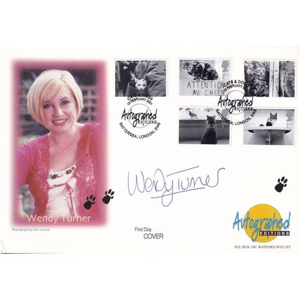 Wendy Turner Television Animal Rights Campaigner Hand Signed FDC