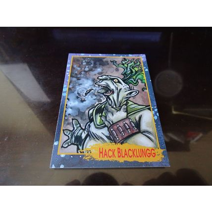 1992 Star Pics Troll Force Card # 028 Hack Blacklungg Near Mint (7) (SB)
