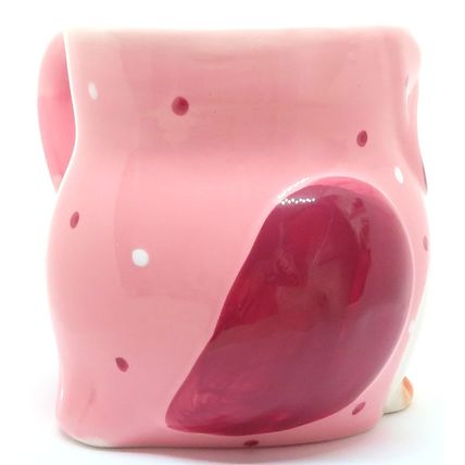 Pink Owl Shaped Mug Fine China 10 CM