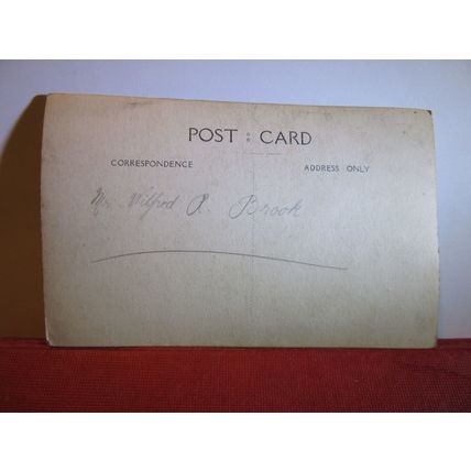 Mr. WILFRED A BROOK . antique photograph POSTCARD =