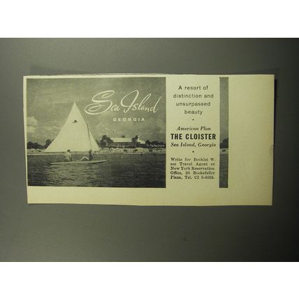 1957 The Cloister Resort Ad - A resort of distinction and unsurpassed beauty
