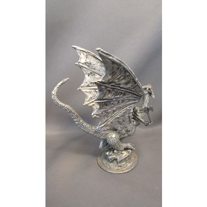 RARE 1985 DRAGON RIDER KNIGHT Stefan Tofano #7795 Pewter Dragon TSR D&D