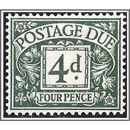KEVIII 1936 D23 4d Dull Grey-Green Postage Due Mounted Mint