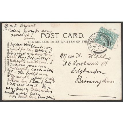 Saltash Bridge, Plymouth, Devon, 1904 - Valentine's Postcard