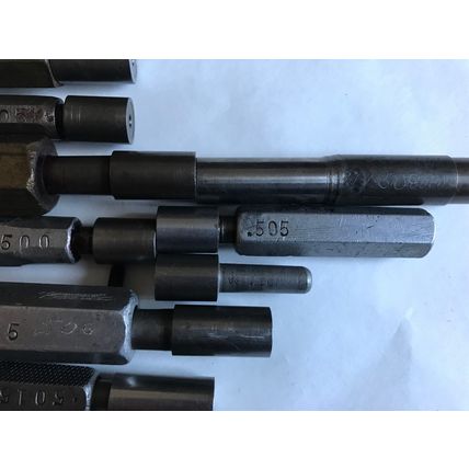 LOT THE PIPE MACHINERY GO NO GO PLUG GAGE .507,.5025,.501,.505,.503,.497,.510,SA