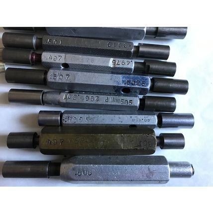 LOT THE PIPE MACHINERY GO NO GO PLUG GAGE .507,.5025,.501,.505,.503,.497,.510,SA