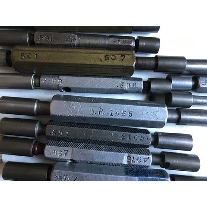 LOT THE PIPE MACHINERY GO NO GO PLUG GAGE .507,.5025,.501,.505,.503,.497,.510,SA