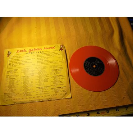 RARE 1952 Golden Records Disney's PETER PAN 45 Record! $30.00 Shipped!